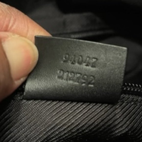 GUCCI AUTHENTIC NYLON AND LEATHER TOTE WITH TOP EXTENDER - Picture 11 of 14